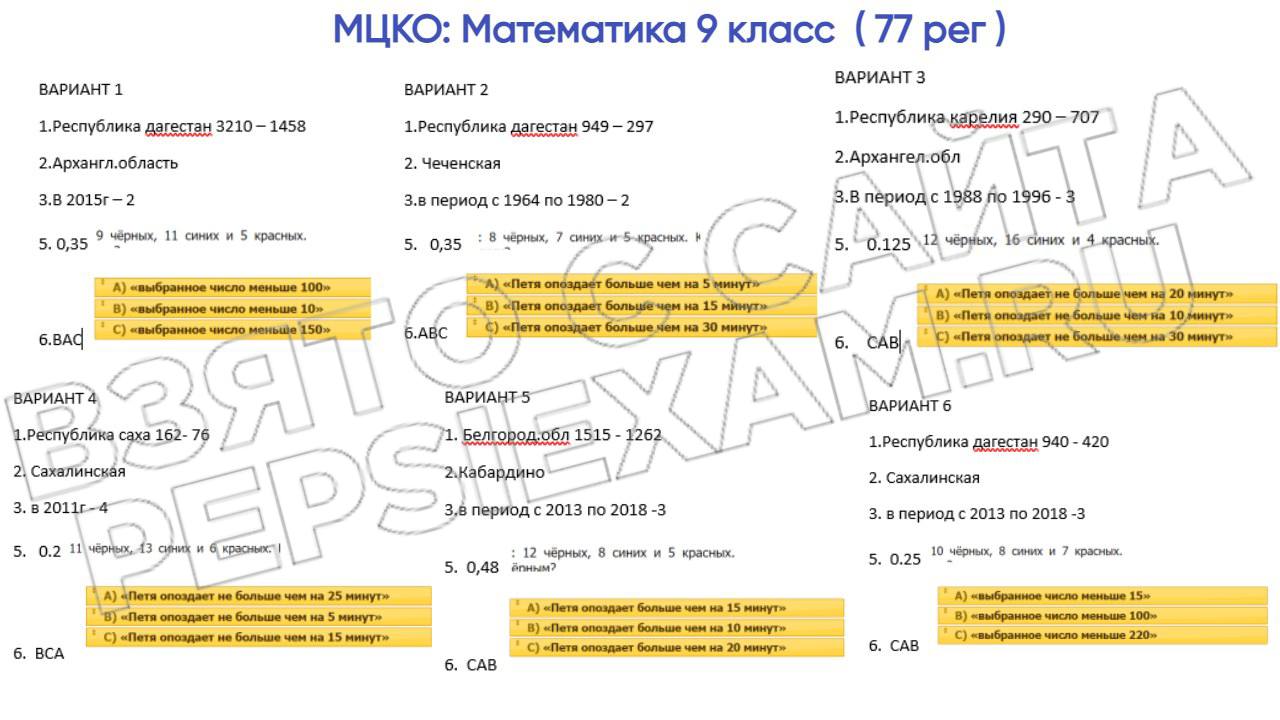 Публикация #1160 — ОТВЕТЫ НА ОГЭ 2024 (@pepsi_exam)