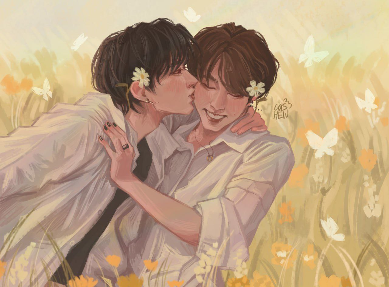 Публикация #5192 — арты вигук | vkook art | taekook (@art_vkook_snj)